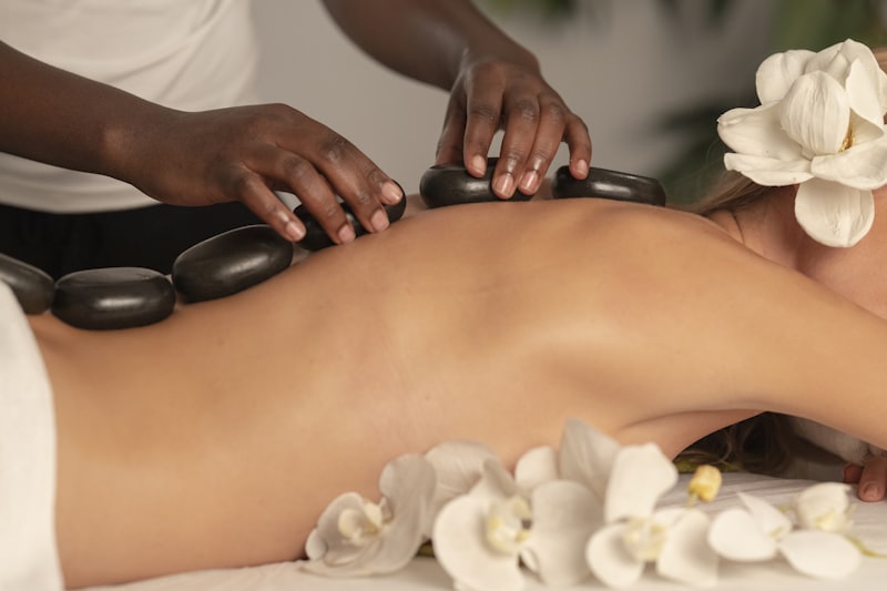 Hot stone therapy treatment